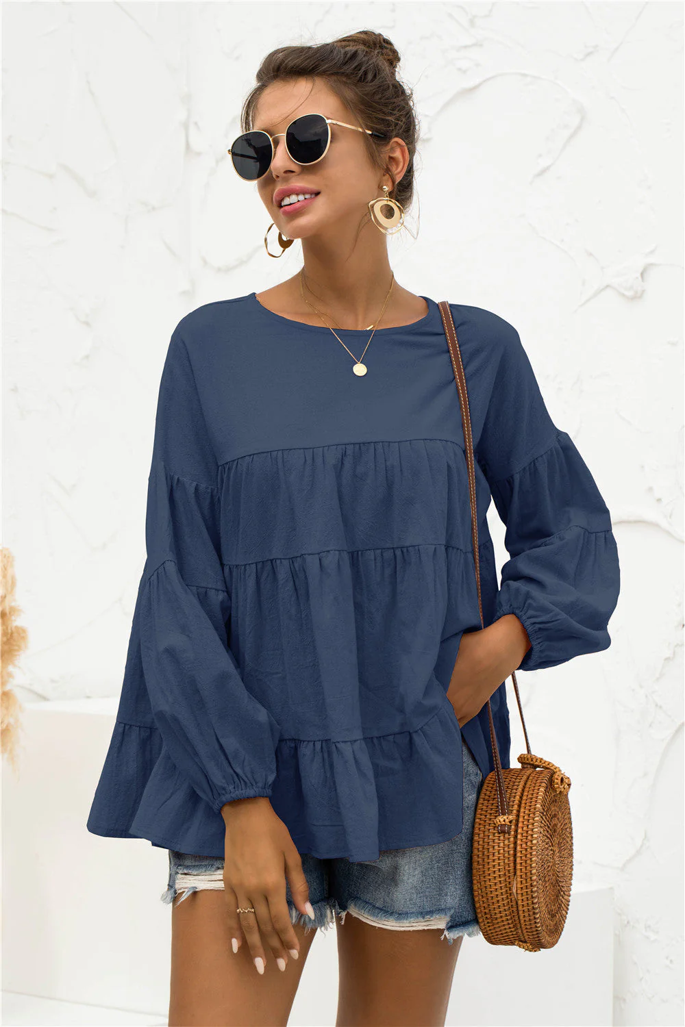 Soft Gathered Blouse - Image 18