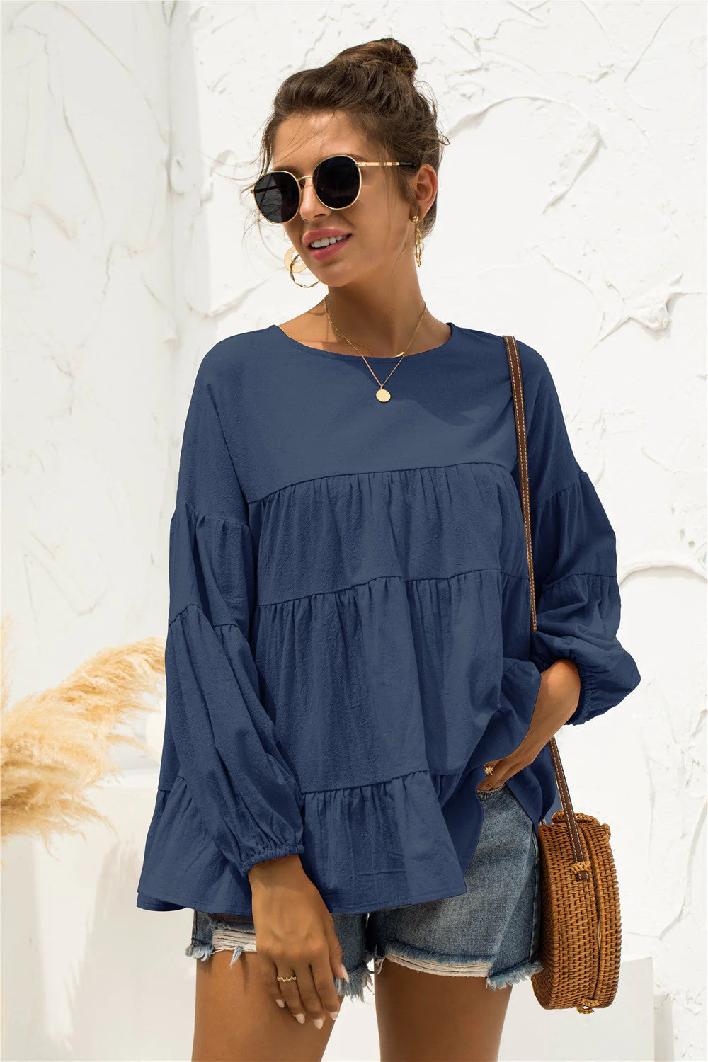 Soft Gathered Blouse - Image 19