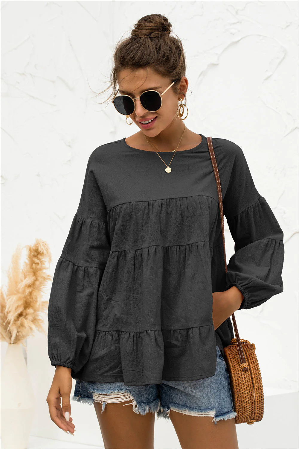 Soft Gathered Blouse - Image 2
