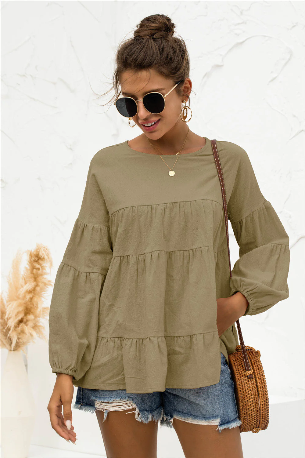 Soft Gathered Blouse - Image 23
