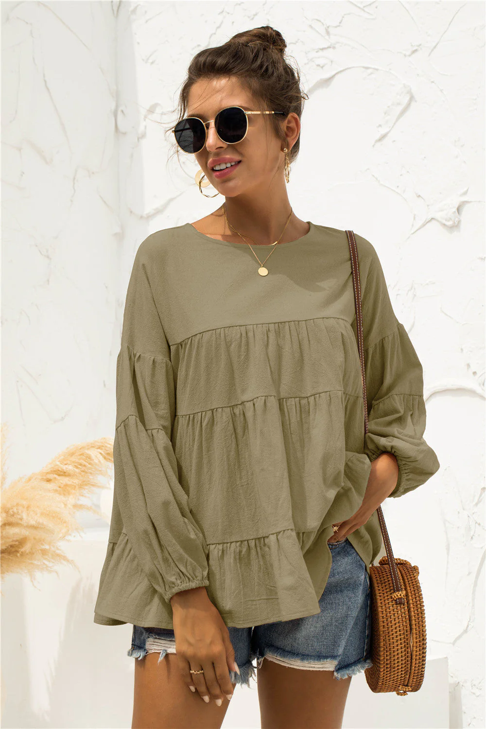 Soft Gathered Blouse - Image 25