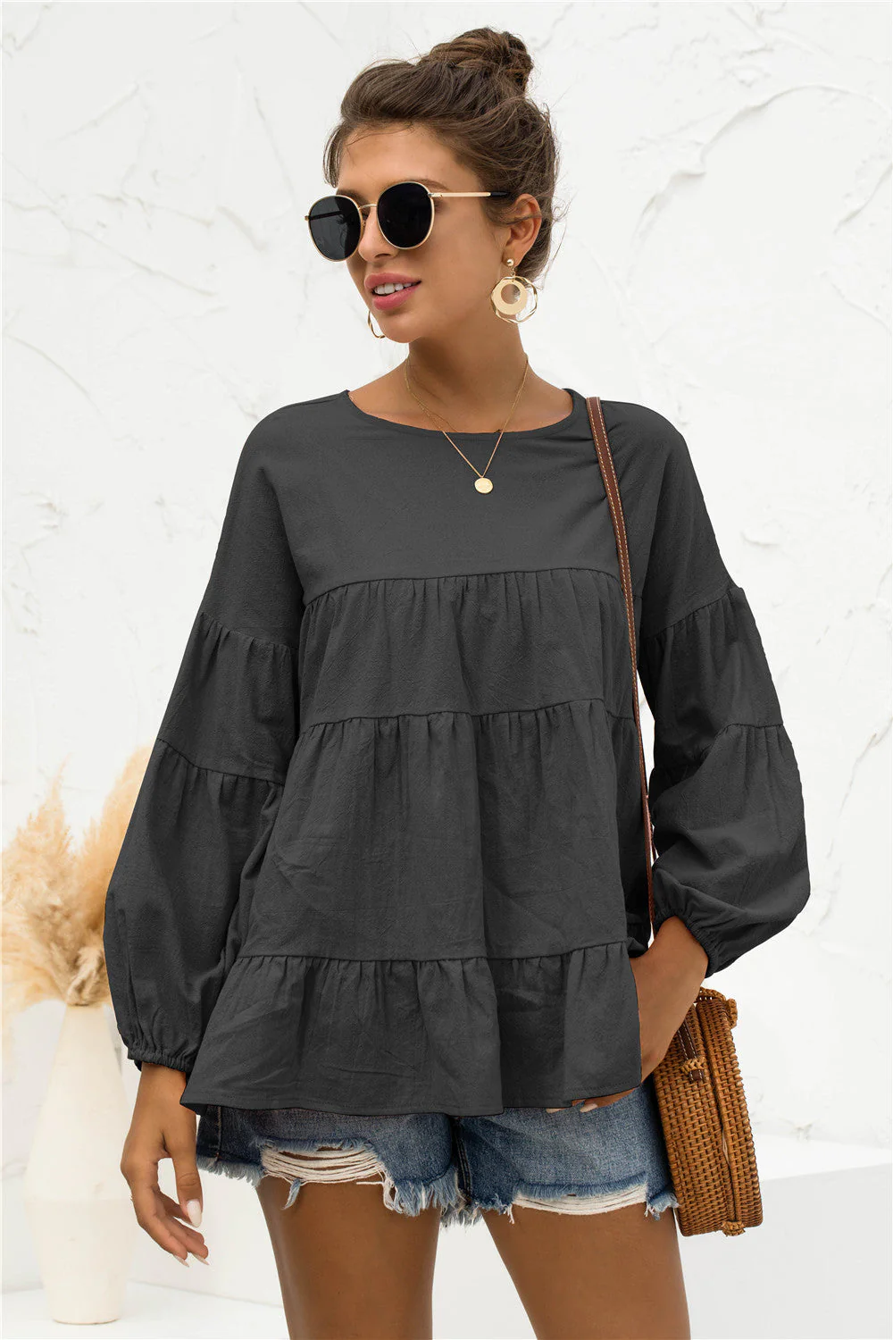 Soft Gathered Blouse - Image 3