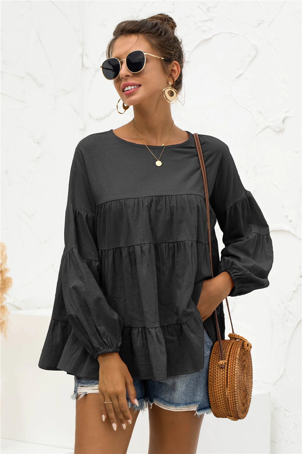 Soft Gathered Blouse - Image 4