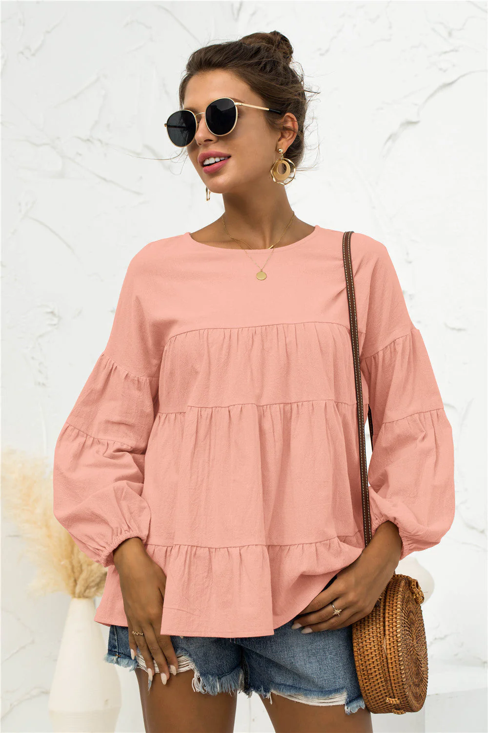 Soft Gathered Blouse - Image 40