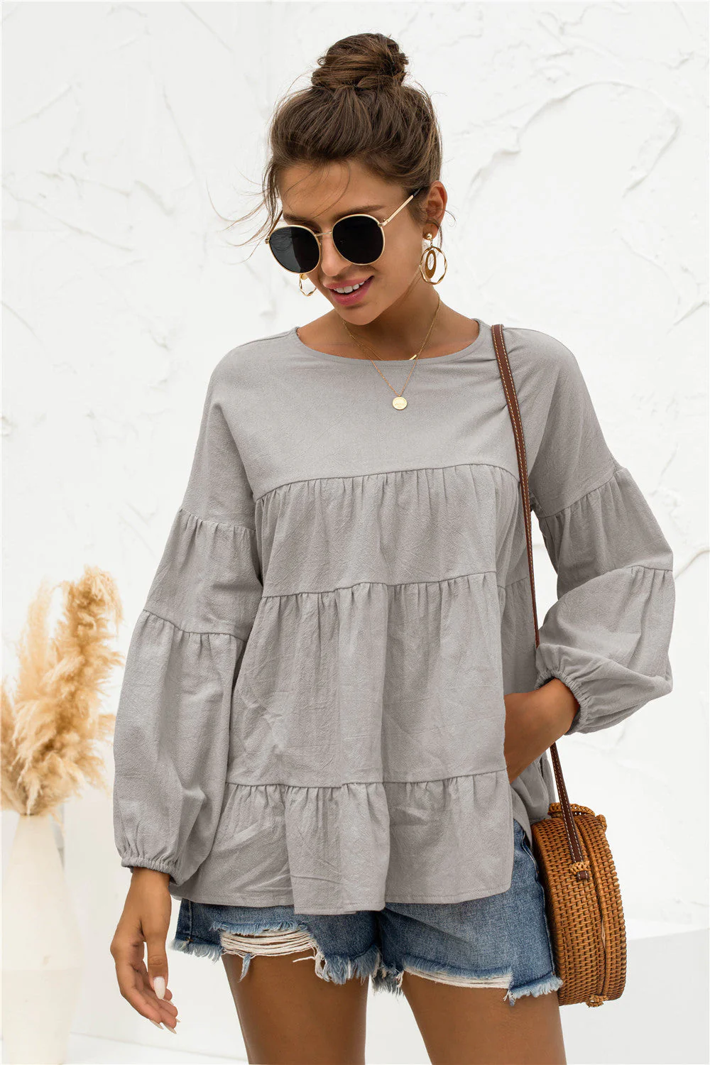 Soft Gathered Blouse - Image 9