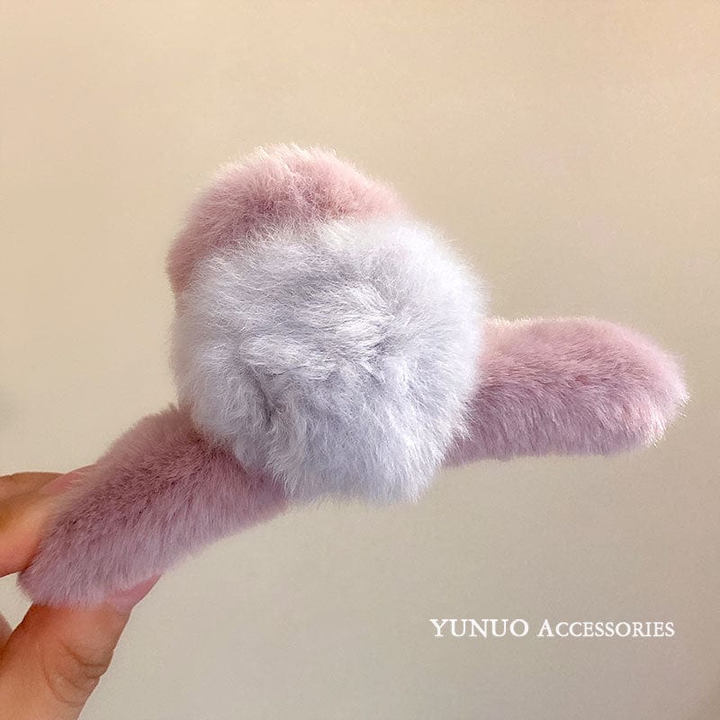 Soft Pompom Hair Claw - Image 11