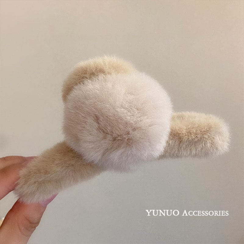 Soft Pompom Hair Claw - Image 2