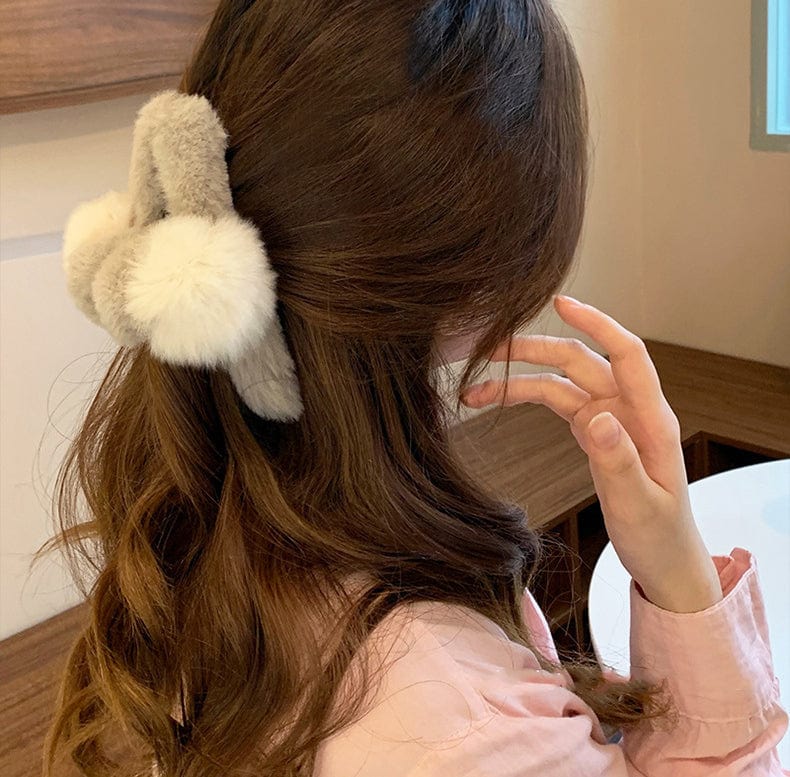 Soft Pompom Hair Claw - Image 5