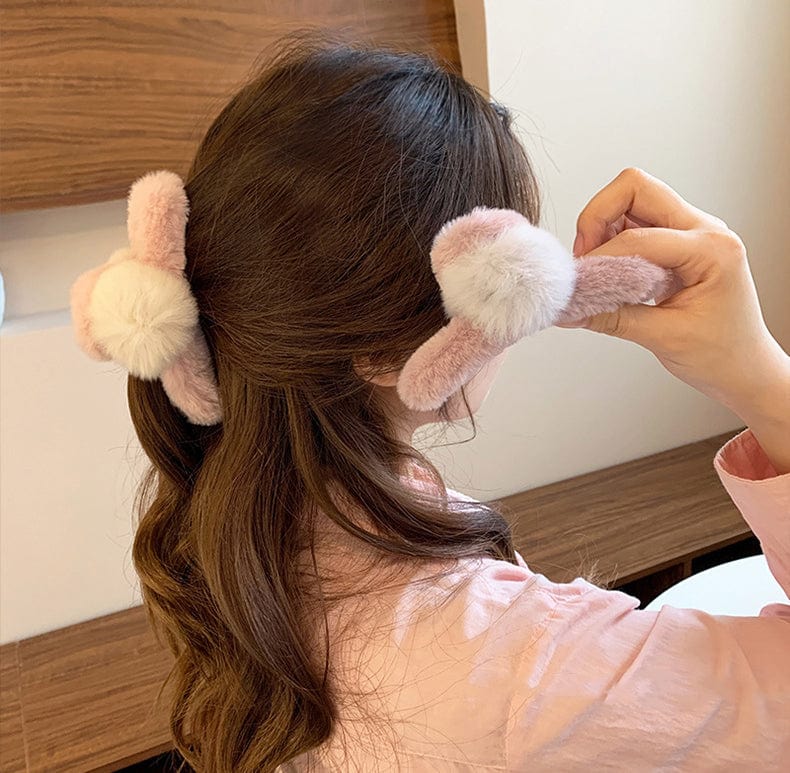 Soft Pompom Hair Claw - Image 8