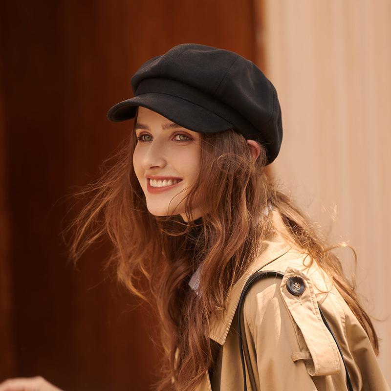 Solid Baker Boy Cap - Image 3