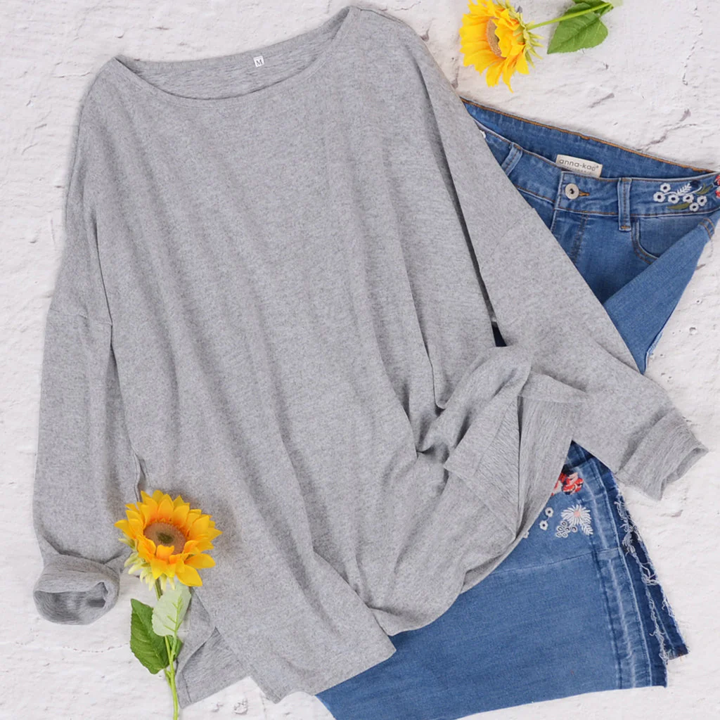 Solid Boat Neck Sweatshirt - Image 6