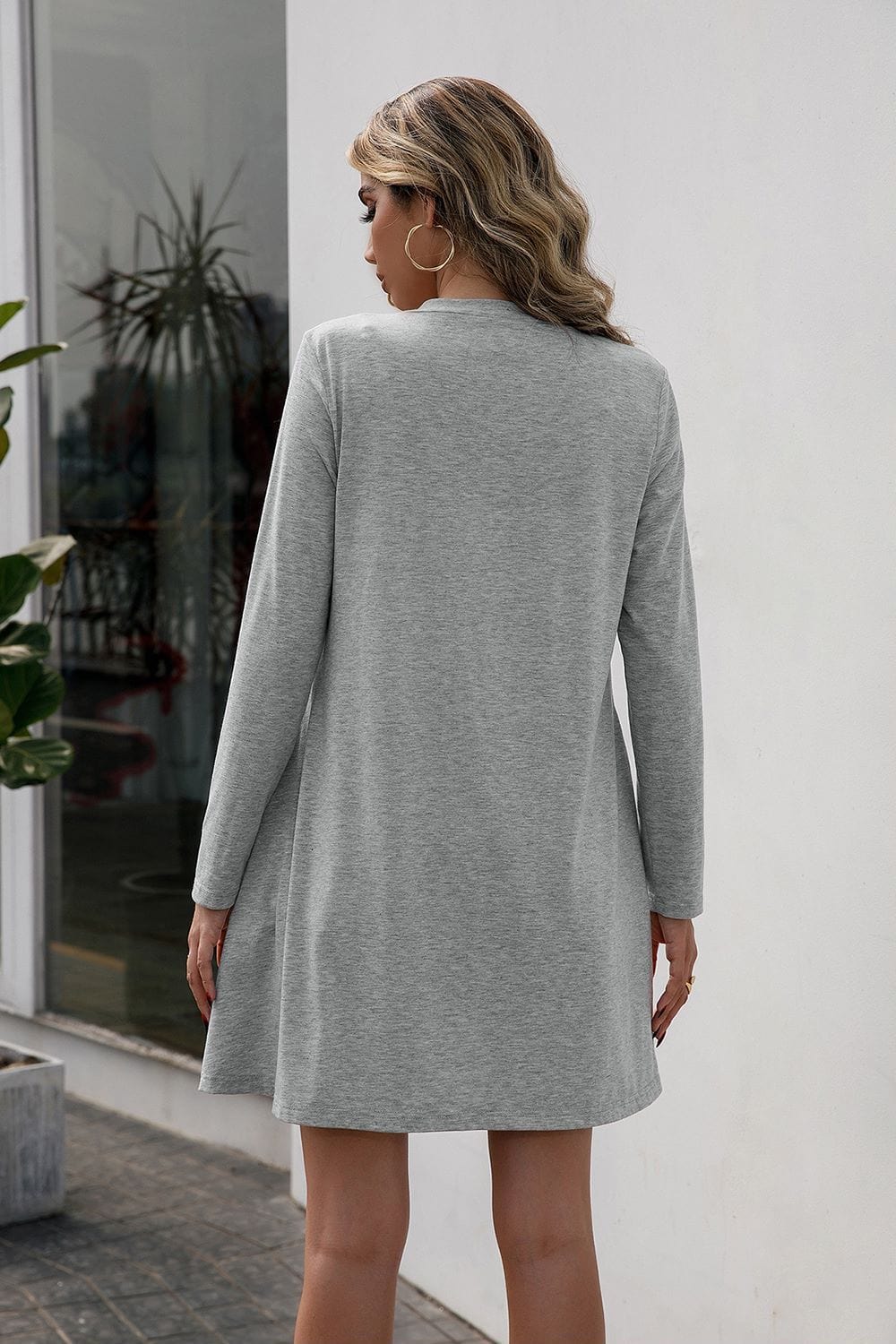 Solid Button Down Flowy Cardigan - Image 11