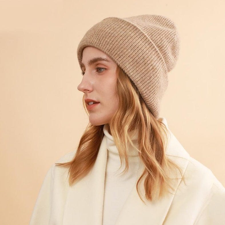 Solid Color Knit Beanie - Image 2