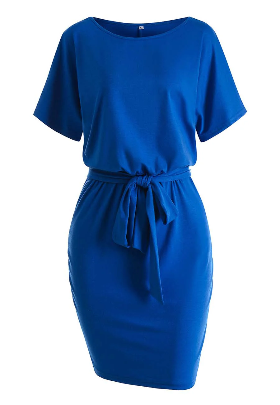 Solid Color Pencil Dress - Image 19