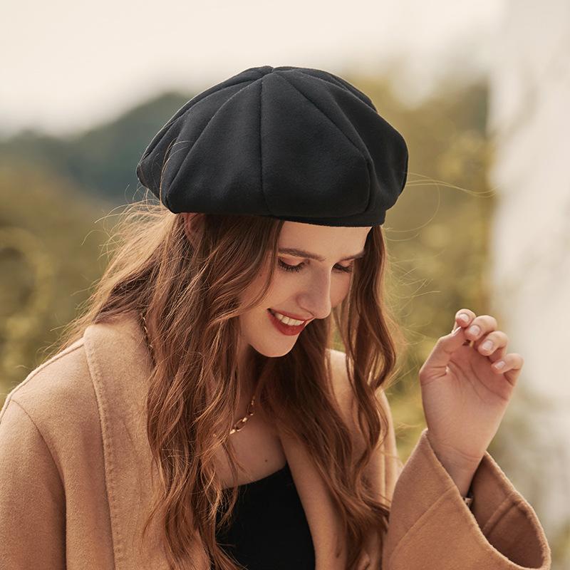 Solid Color Pumpkin Beret - Image 3