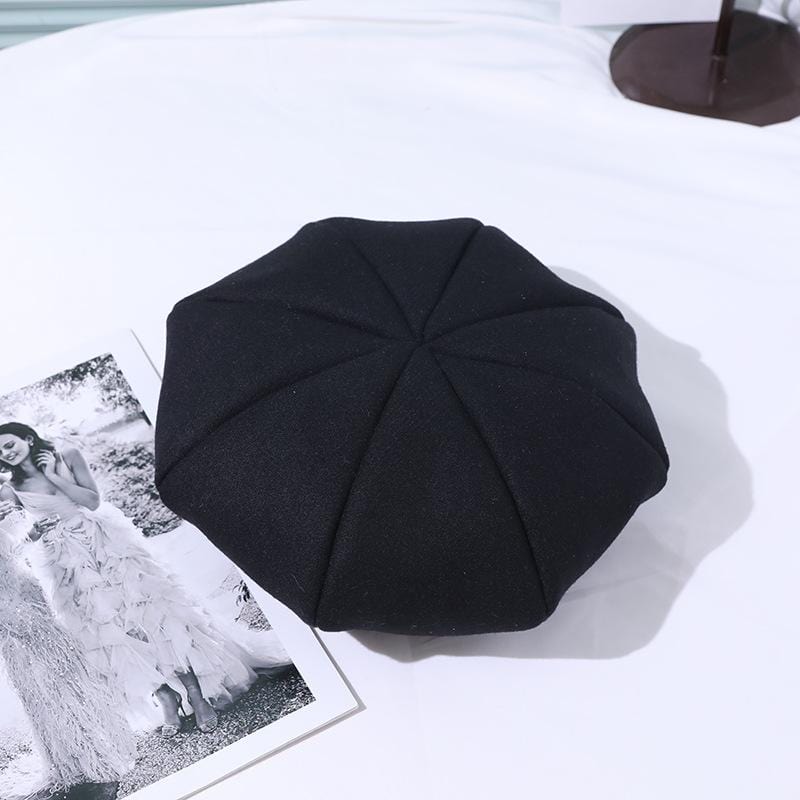 Solid Color Pumpkin Beret - Image 4