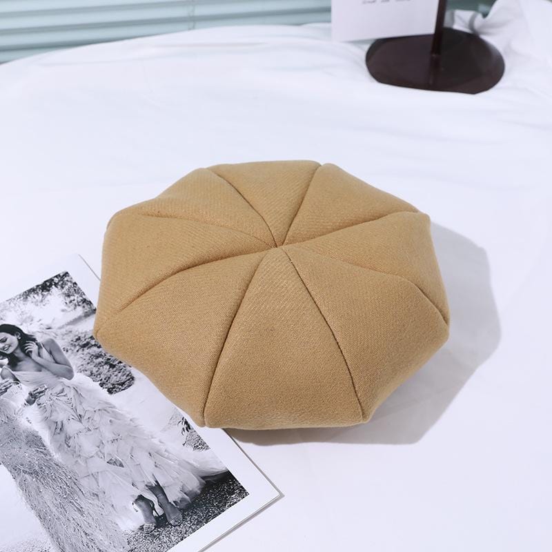Solid Color Pumpkin Beret - Image 5