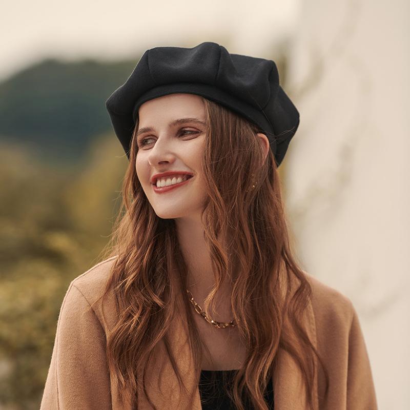 Solid Color Pumpkin Beret - Image 6
