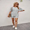 Solid Color Tee and Biker Shorts Set - Image 19