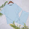 Solid Color Tee and Biker Shorts Set - Image 20