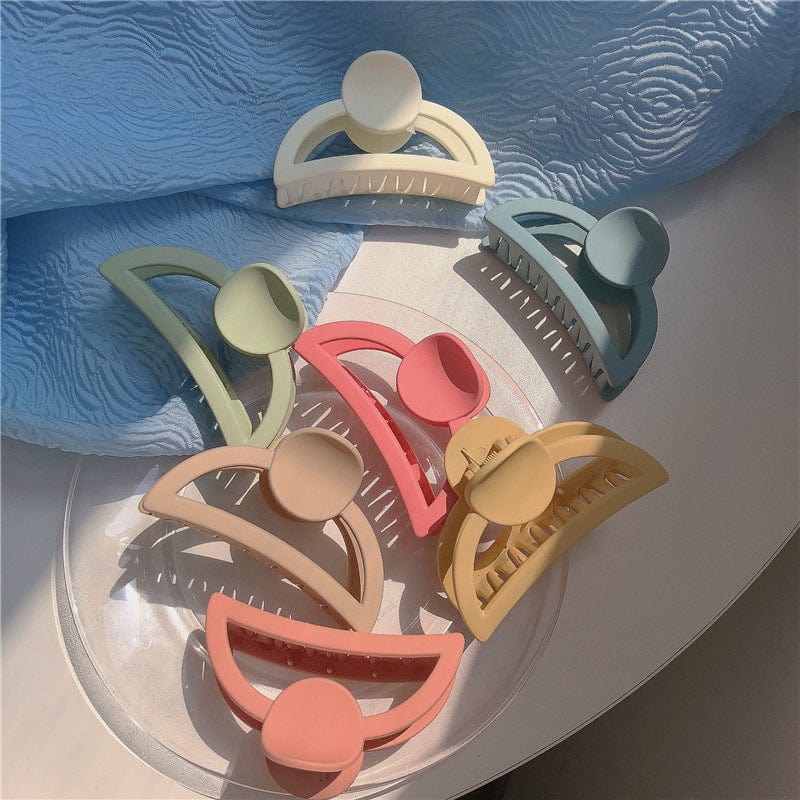 Solid Colored Fun Acrylic Hair Claw - Image 11