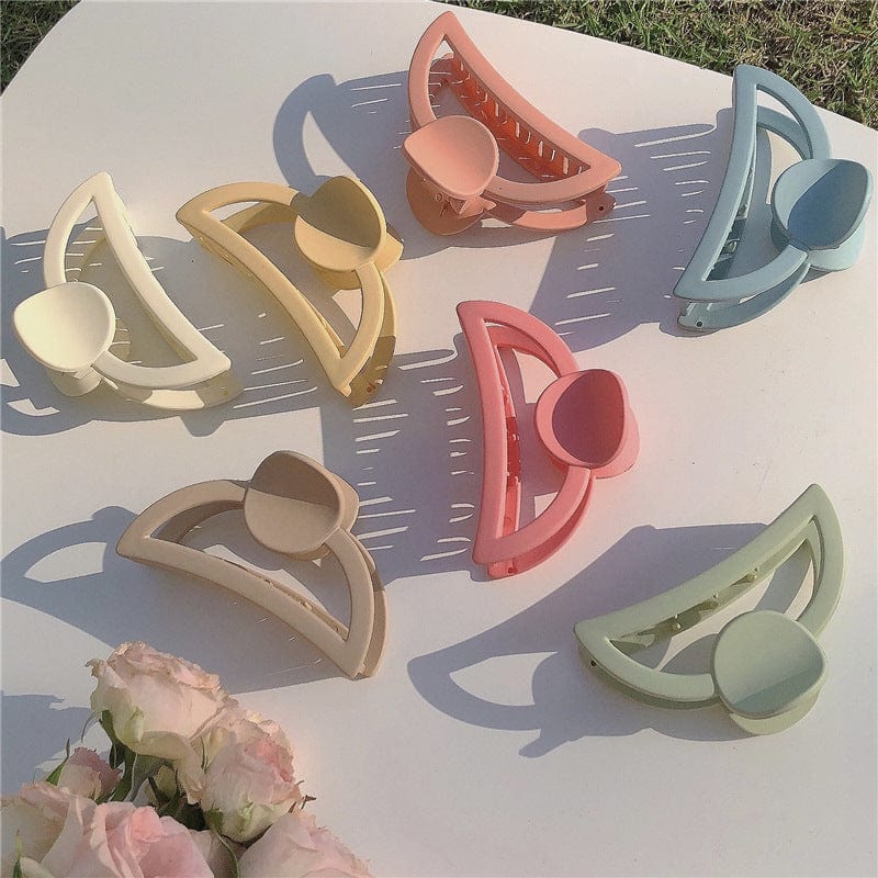Solid Colored Fun Acrylic Hair Claw - Image 2