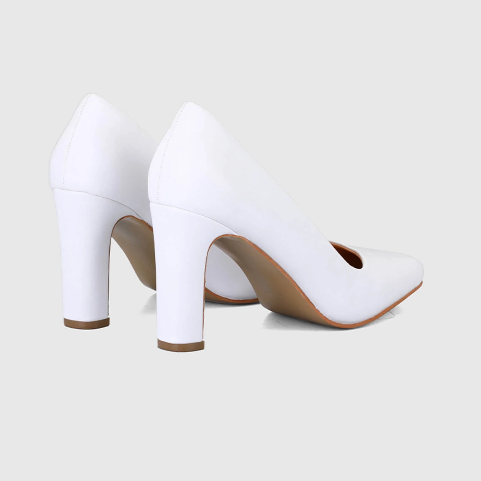 Chunky Block Heel Working Pumps - Image 11
