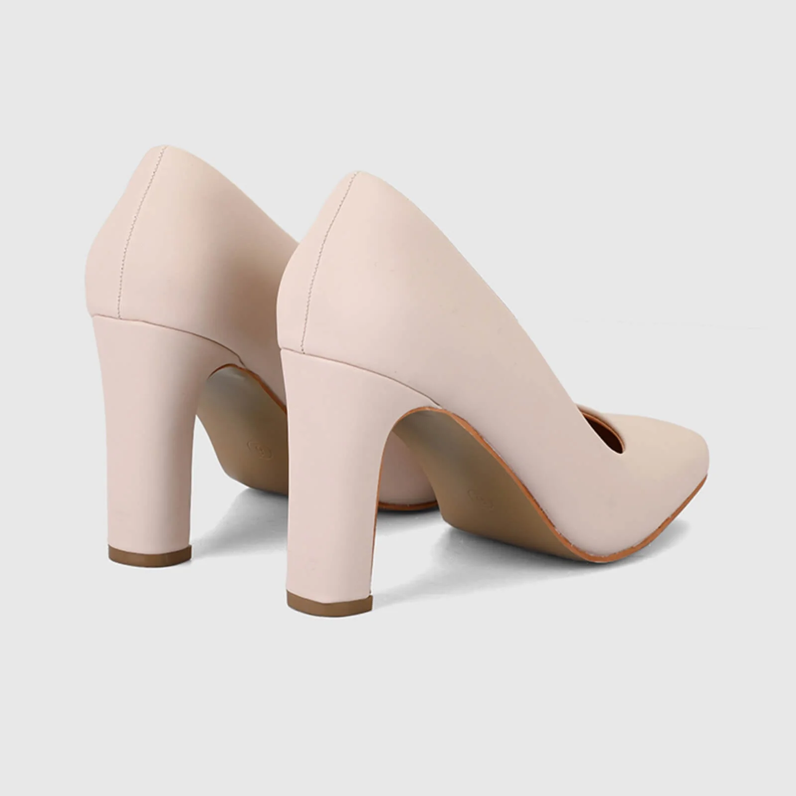 Chunky Block Heel Working Pumps - Image 25