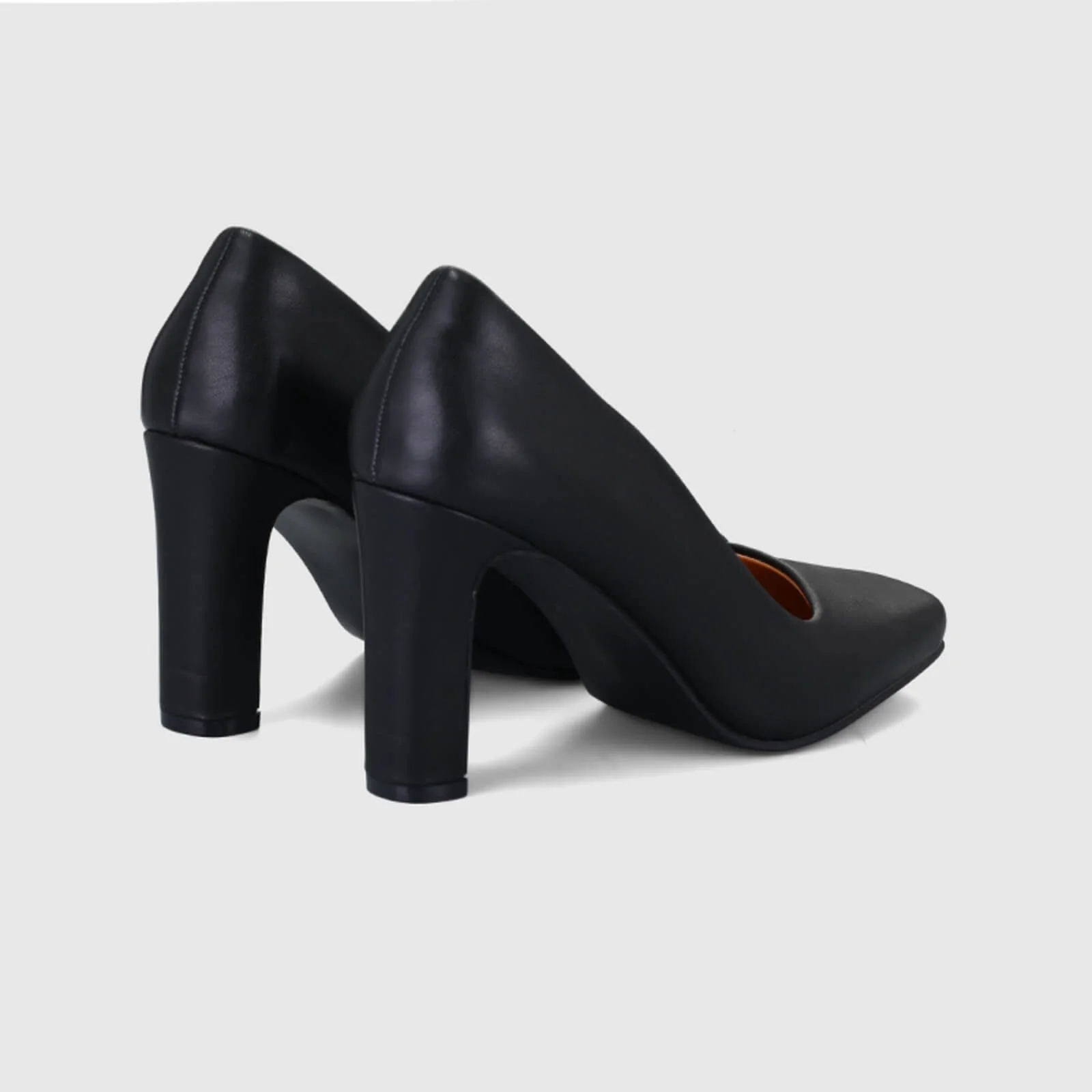 Chunky Block Heel Working Pumps - Image 39