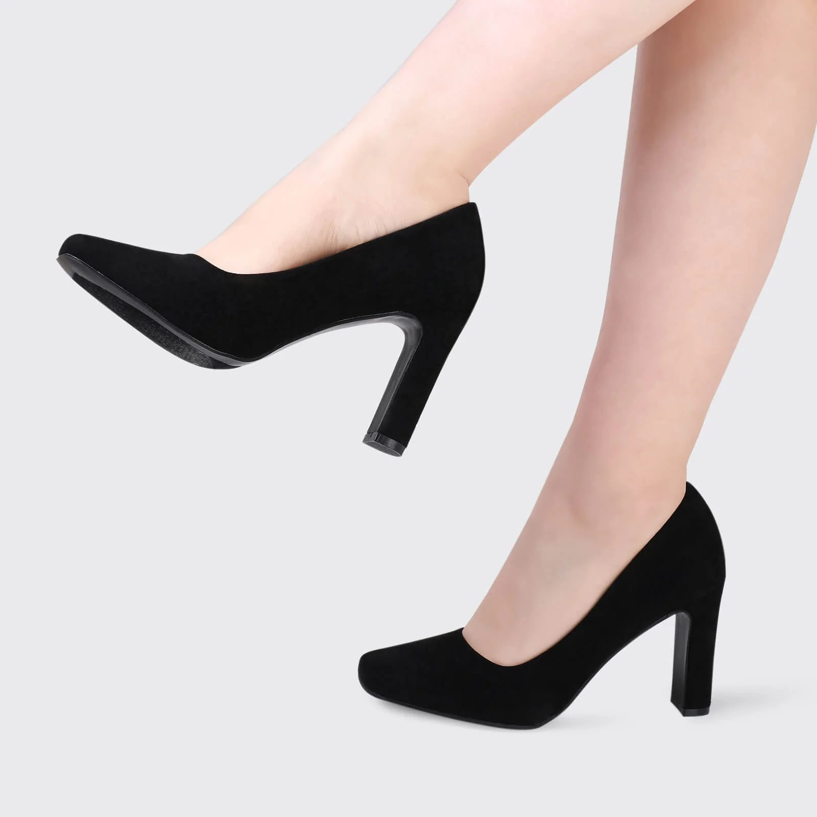 Chunky Block Heel Working Pumps - Image 7