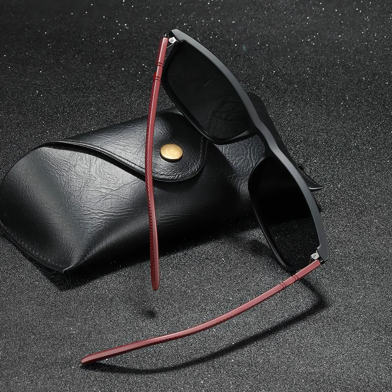 Square Vintage Polarized Sunglasses - Image 10