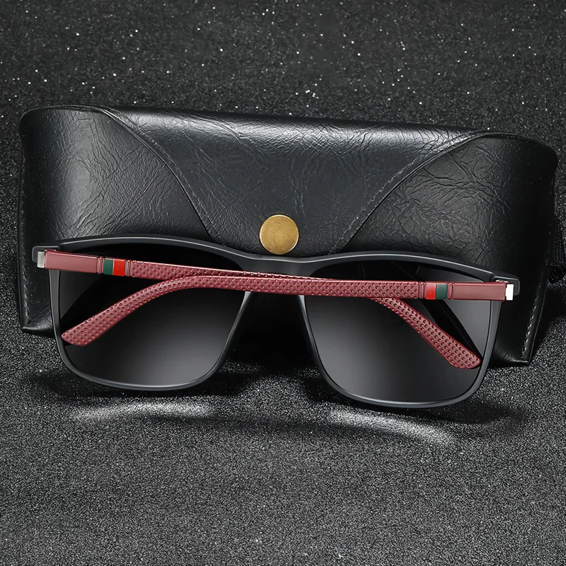 Square Vintage Polarized Sunglasses - Image 9