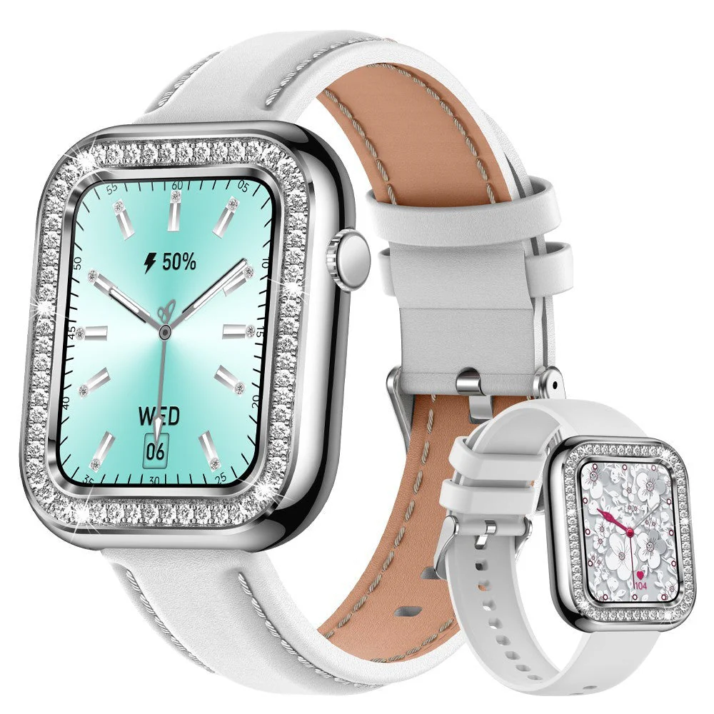 Square Women Smart Wristwatch Diamond Waterproof - Image 10
