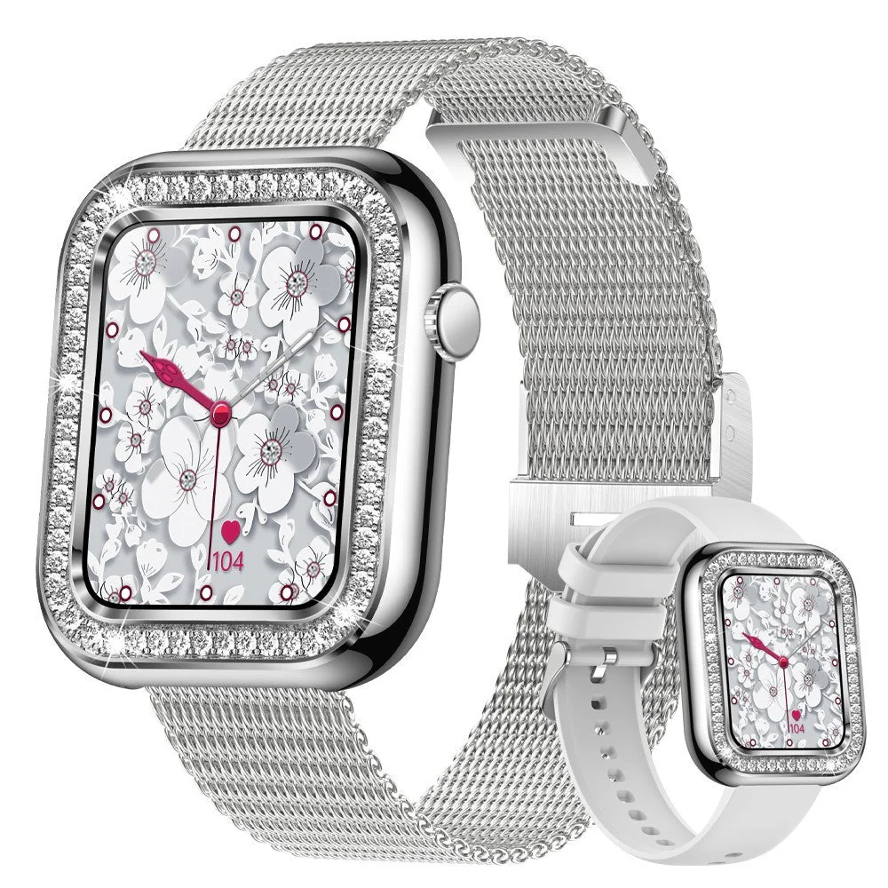 Square Women Smart Wristwatch Diamond Waterproof - Image 7