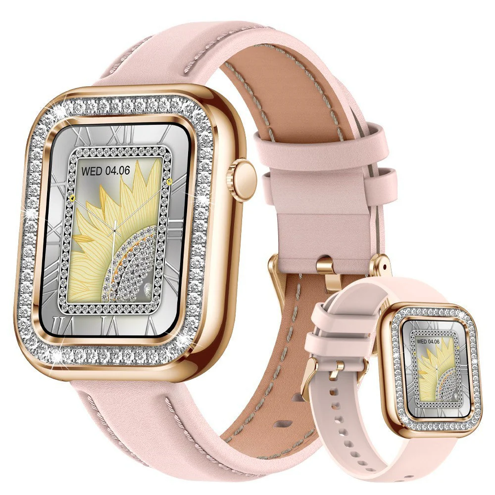 Square Women Smart Wristwatch Diamond Waterproof - Image 8