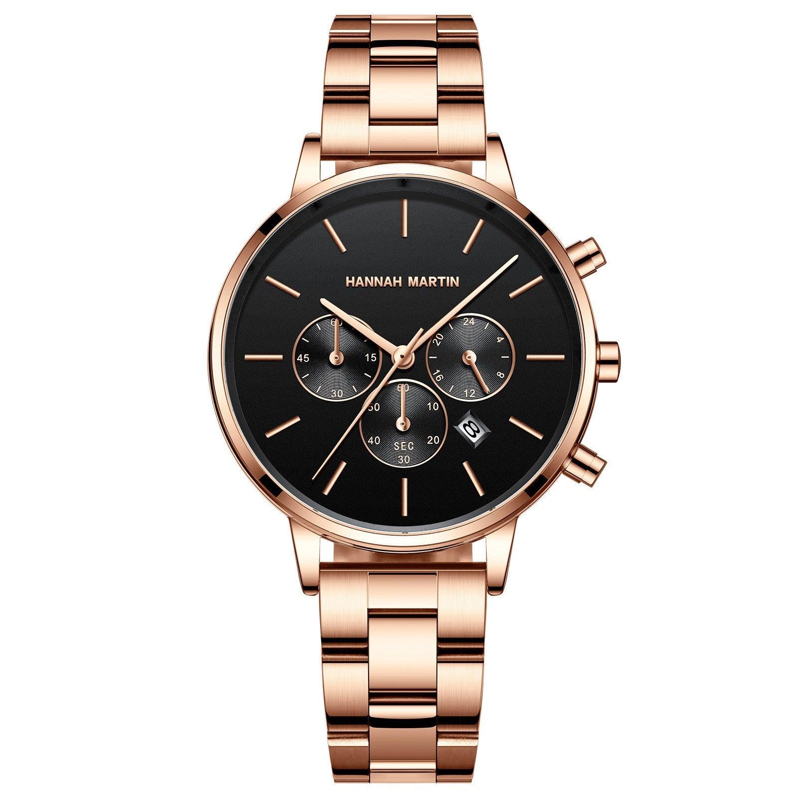 Stainless Steel Chain Butterfly Double Snap Watch - Image 10