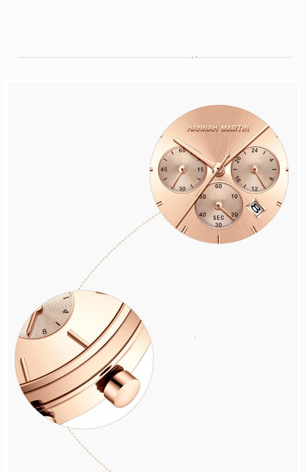 Stainless Steel Chain Butterfly Double Snap Watch - Image 4
