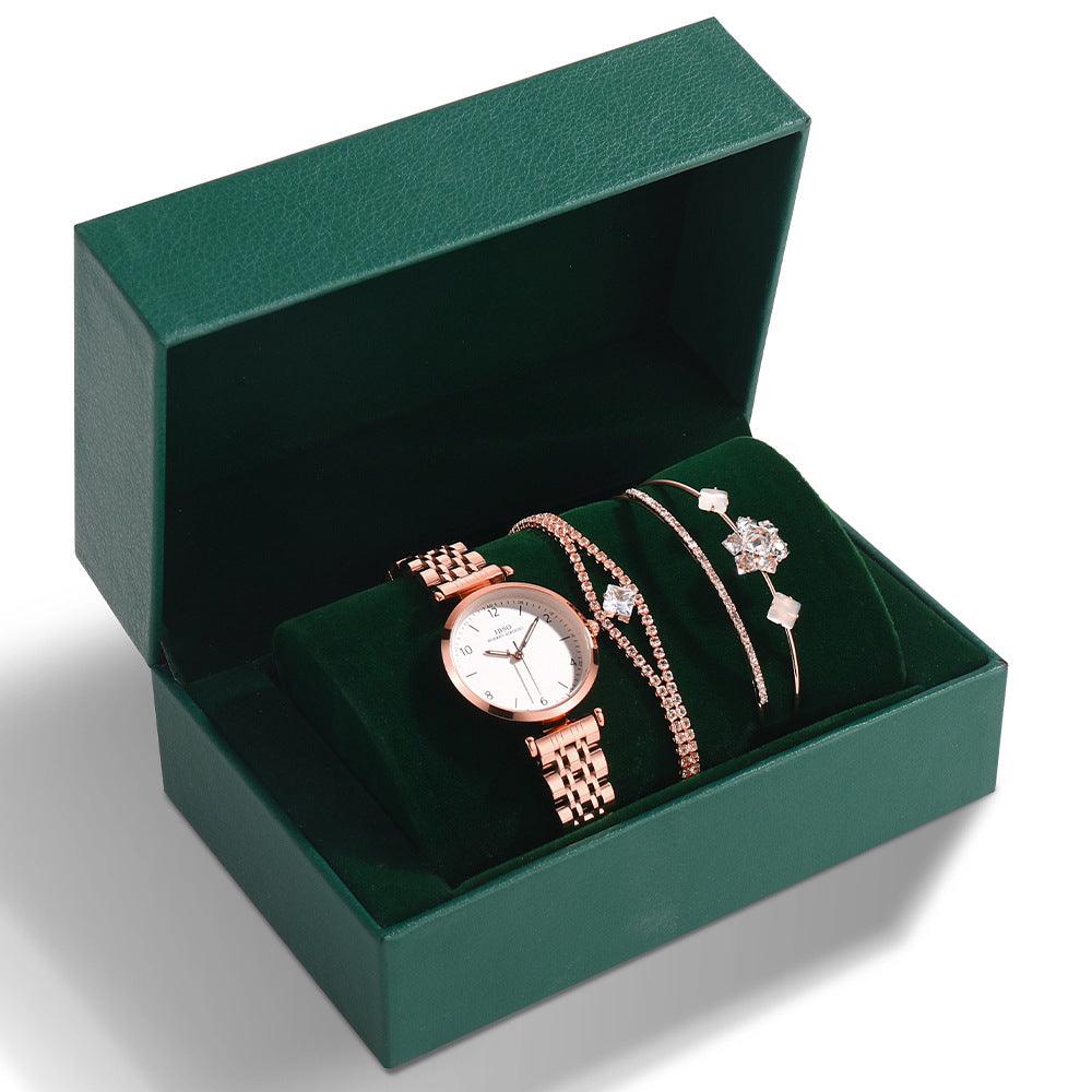 Steel Band Watch Green Set - Image 3