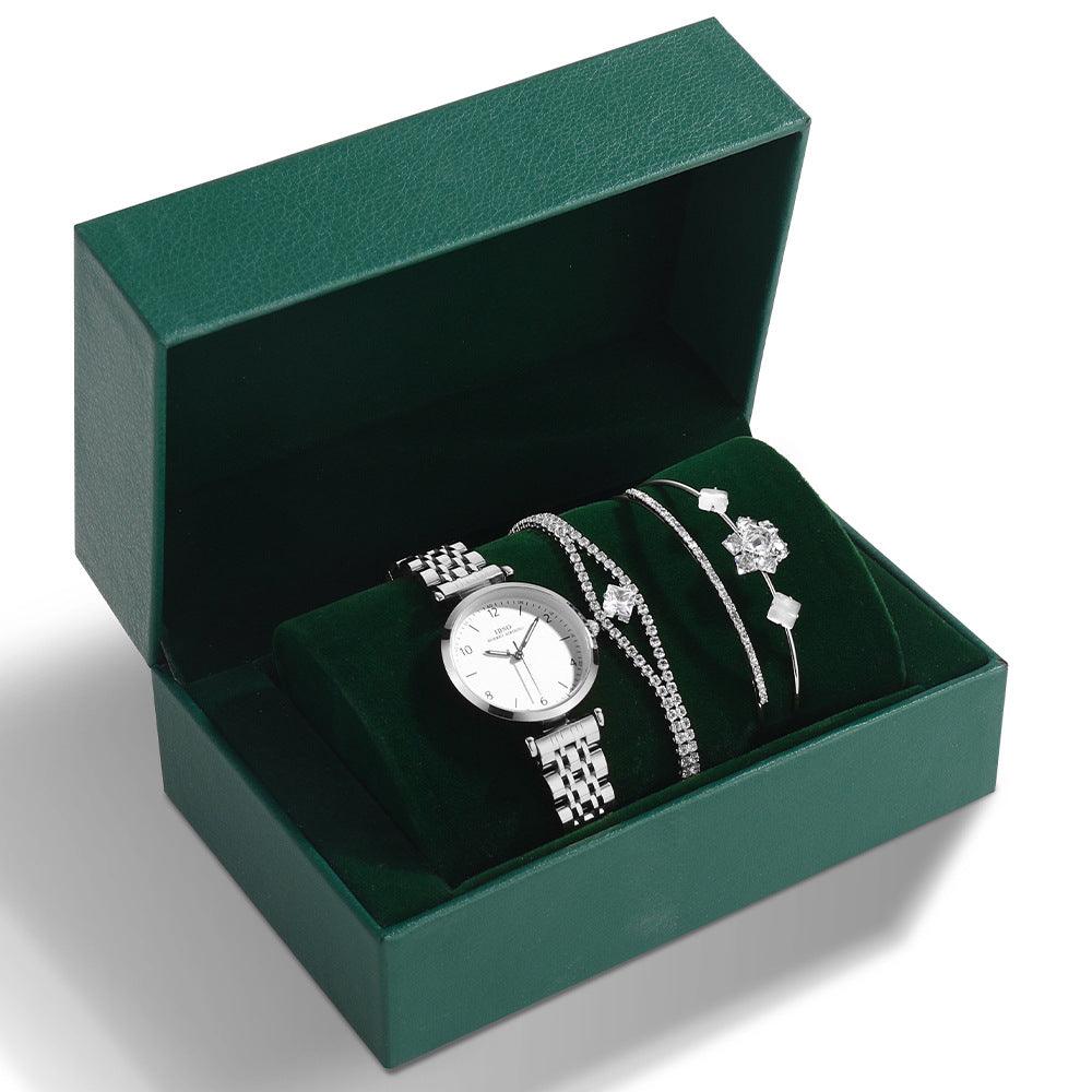 Steel Band Watch Green Set - Image 4