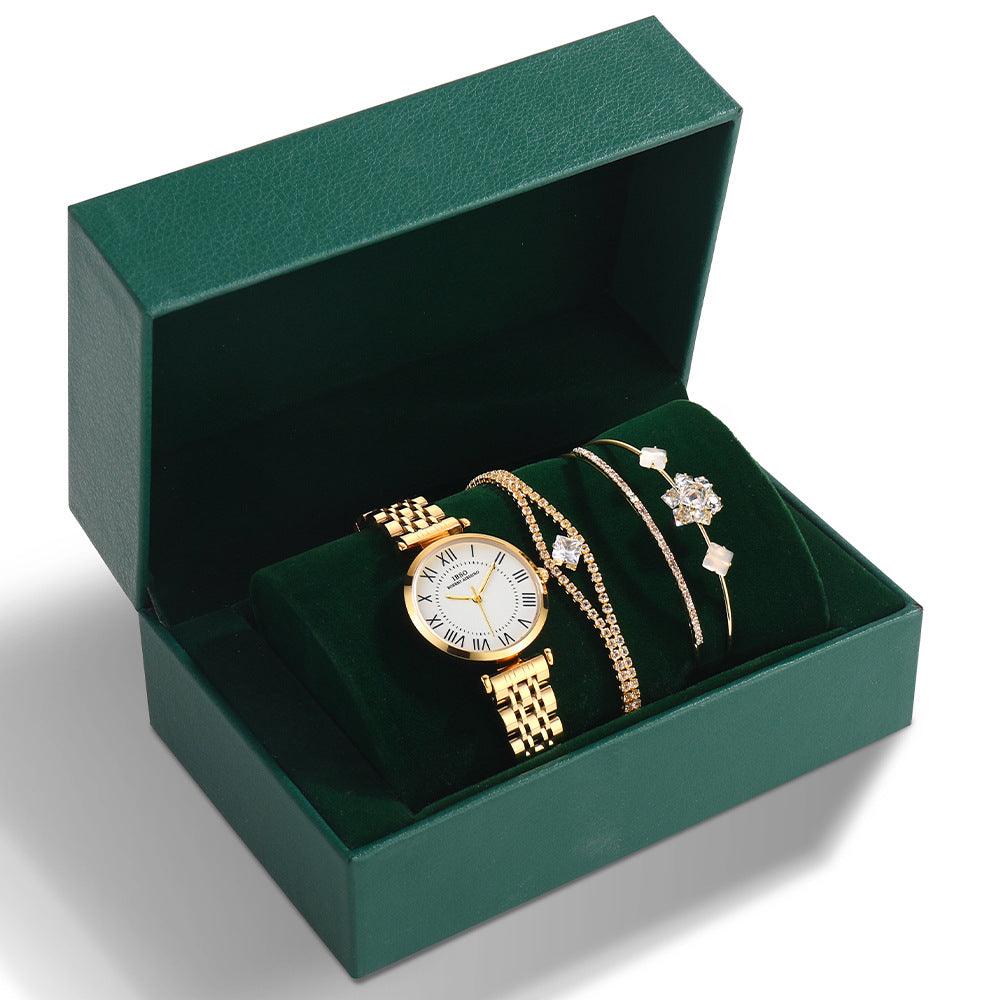 Steel Band Watch Green Set - Image 6