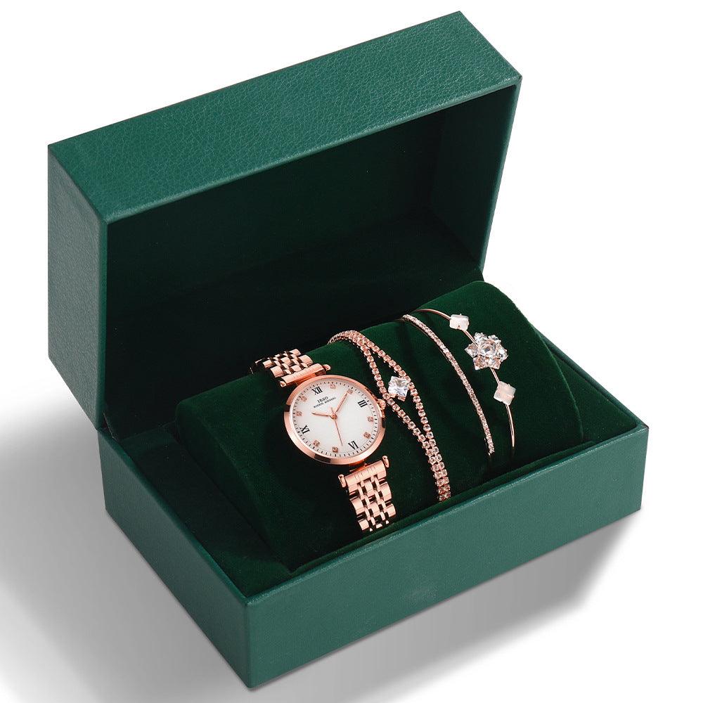 Steel Band Watch Green Set - Image 8