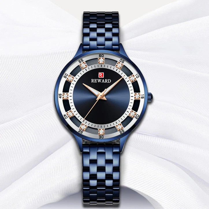 Steel Belt Quartz Diamond Watch Waterproof