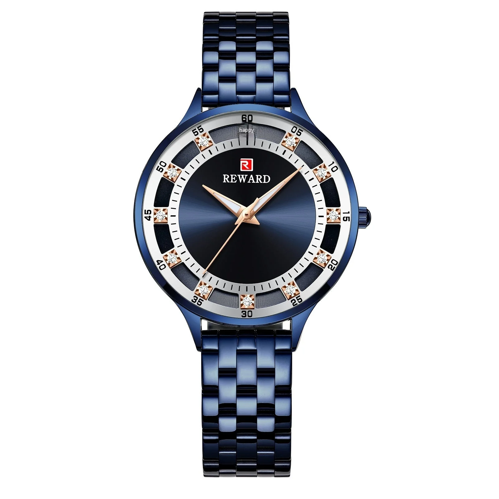 Steel Belt Quartz Diamond Watch Waterproof - Image 4