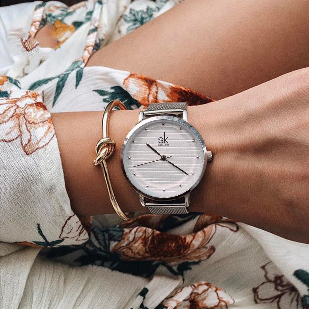Steel eMsh Belt Waterproof Simple Quartz Watch - Image 3