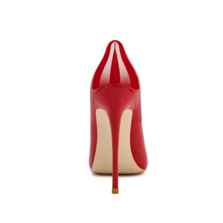 Stiletto High Heels Patent Leather Shoes - Image 5