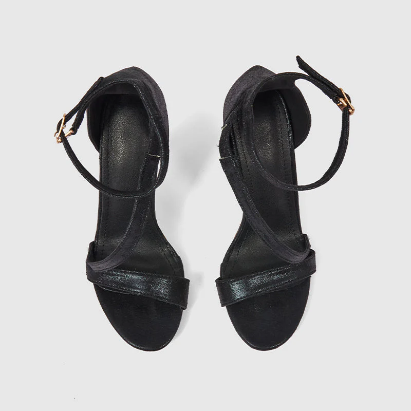 Ankle Strap Open Toe Stilettos Heeled Sandals - Image 5