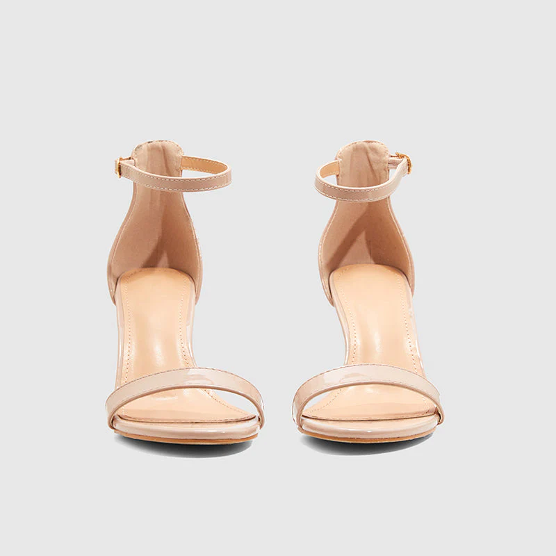 Stiletto Heeled Sandals Ankle Strap Open Toe - Image 18