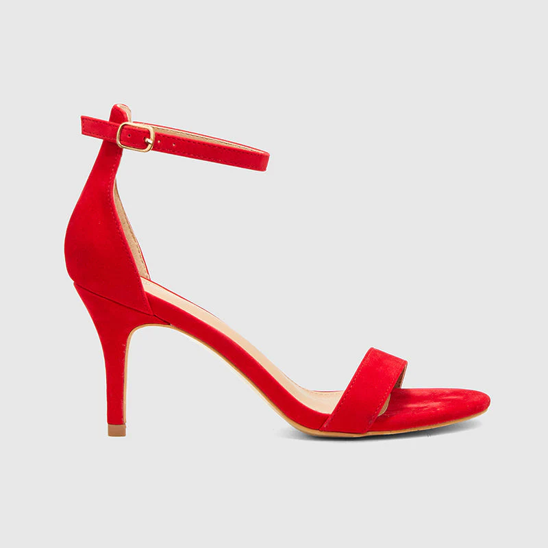 Stiletto Heeled Sandals Ankle Strap Open Toe - Image 2