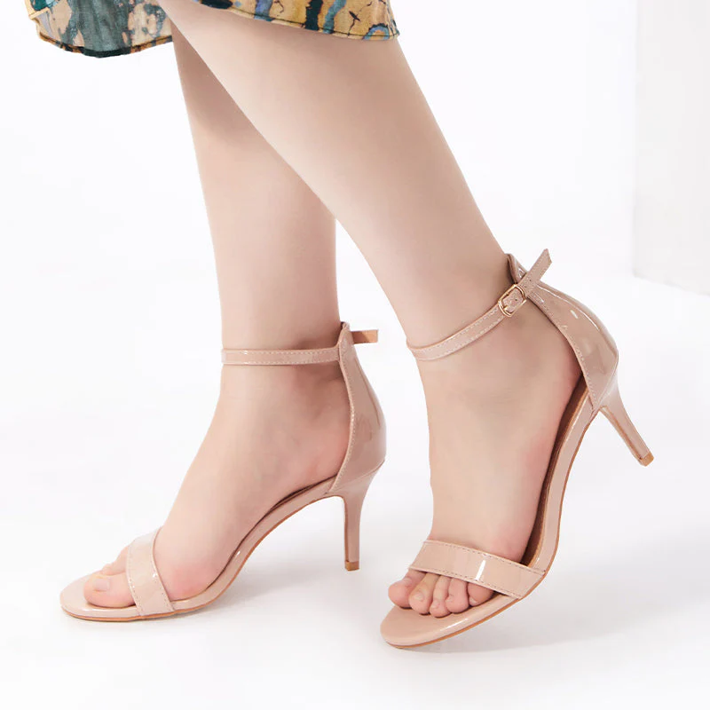 Stiletto Heeled Sandals Ankle Strap Open Toe - Image 21