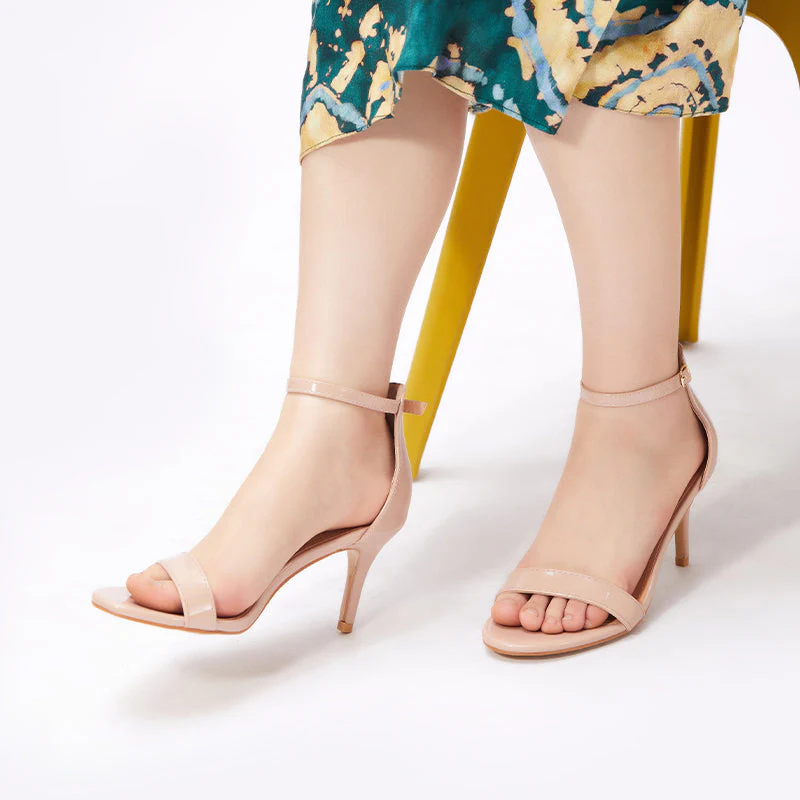 Stiletto Heeled Sandals Ankle Strap Open Toe - Image 23